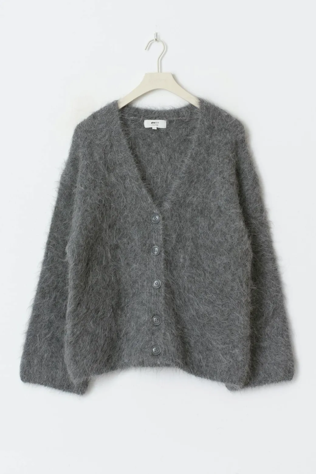 Alpaca blend knitted cardigan