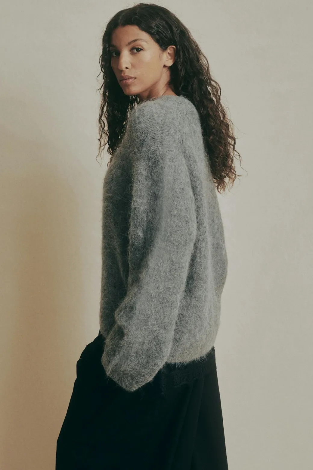 Alpaca blend knitted sweater