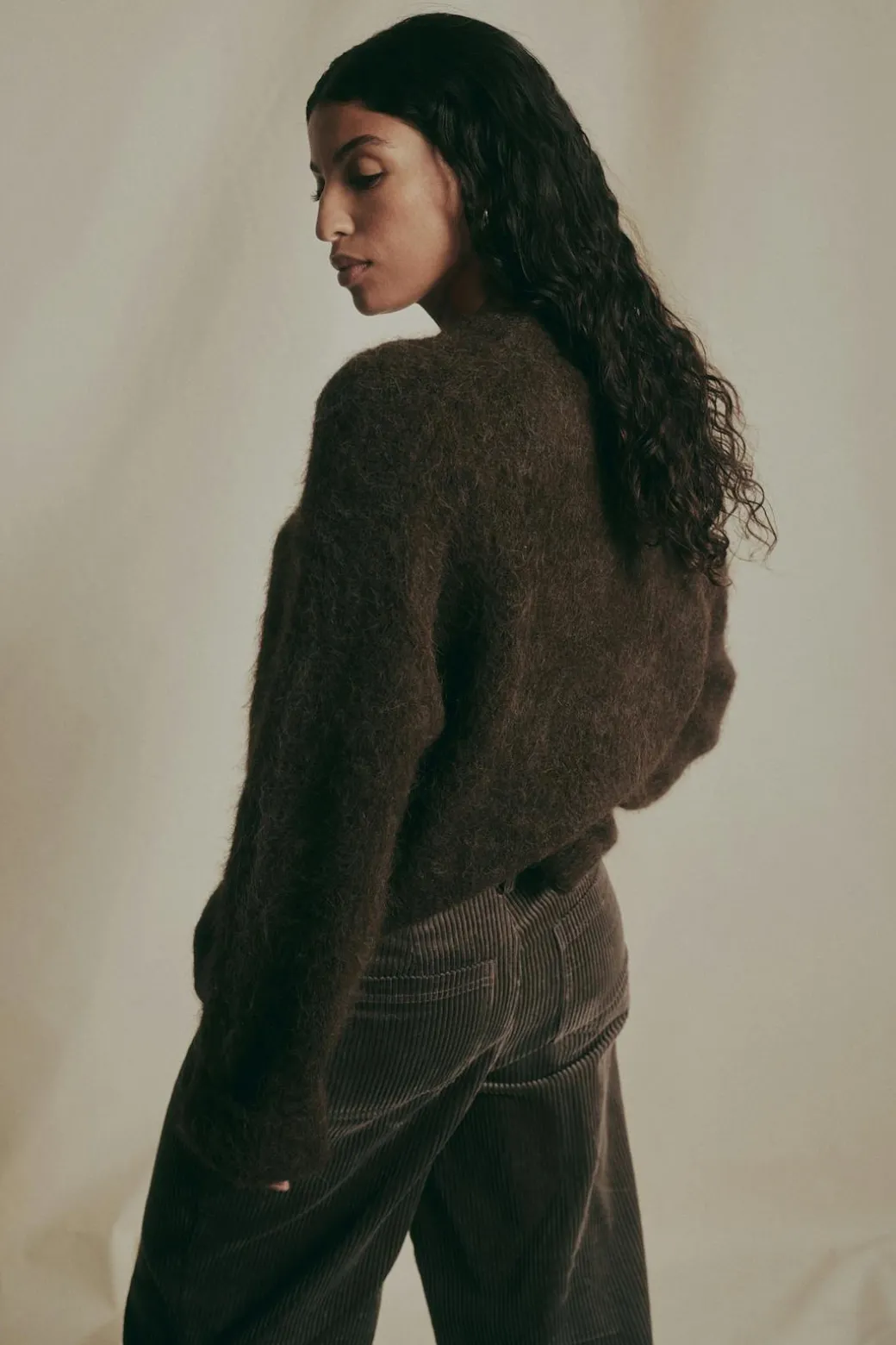 Alpaca blend knitted sweater