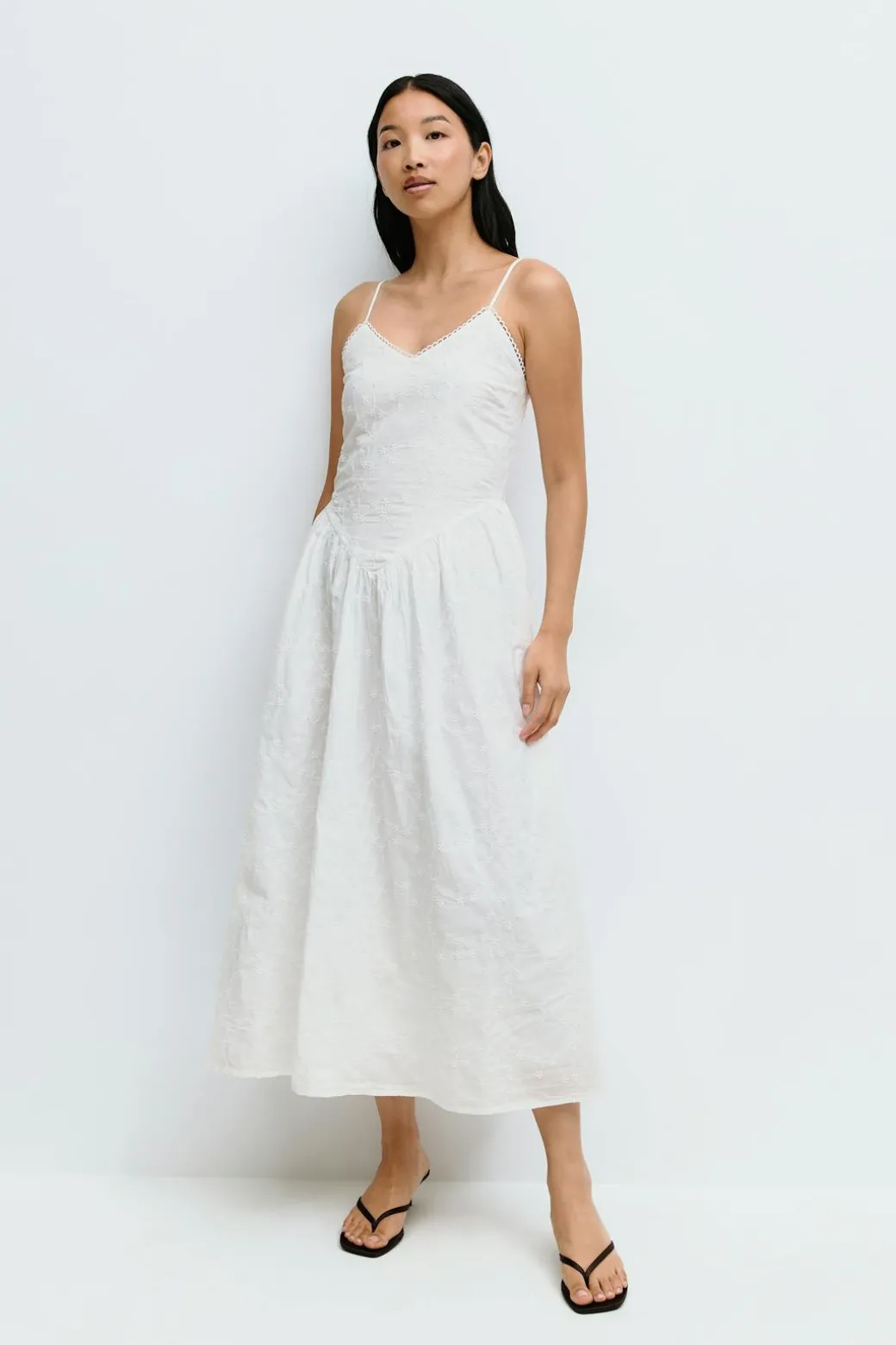 Anglaise midi dress