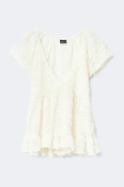 Babydoll lace detail top
