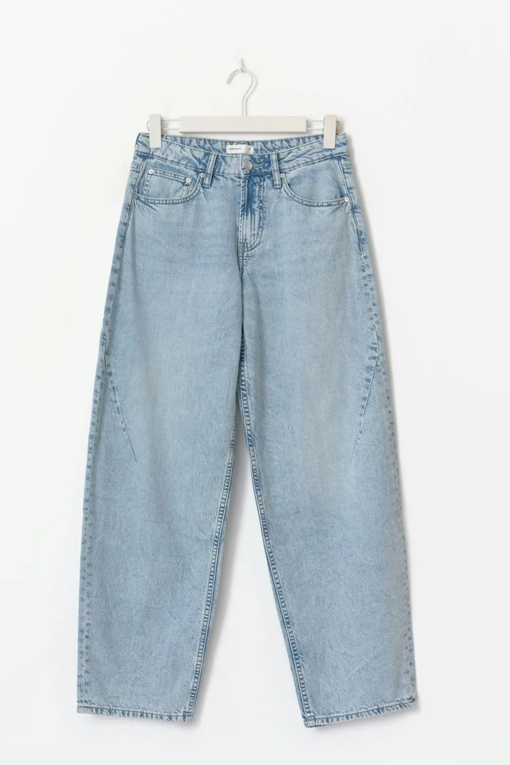 Baggy-crush jeans