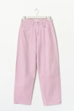 Baggy-crush jeans