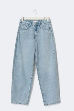 Baggy-crush petite jeans