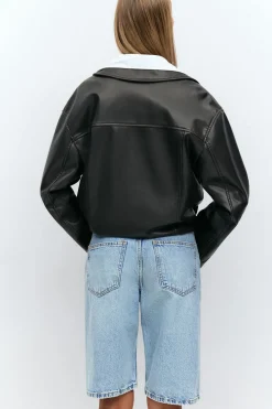 Baggy denim shorts
