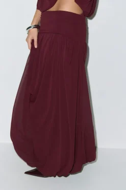 Balloon maxi skirt