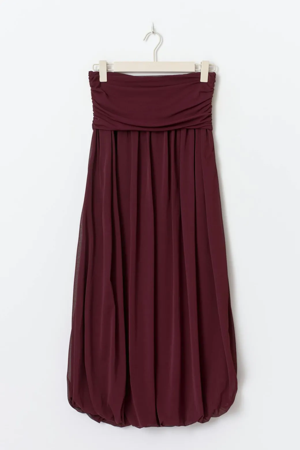 Balloon maxi skirt