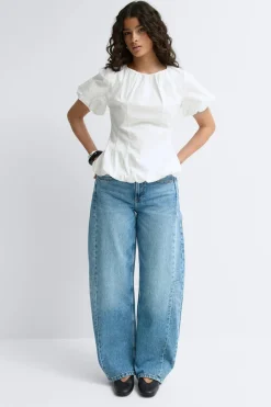 Balloon sleeve blouse
