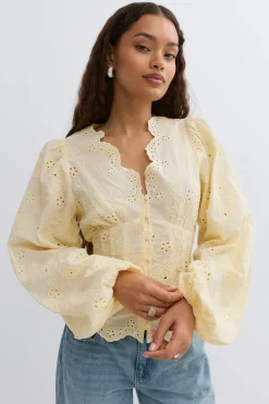 Balloon sleeve blouse