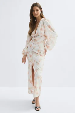 Balloon sleeve dress