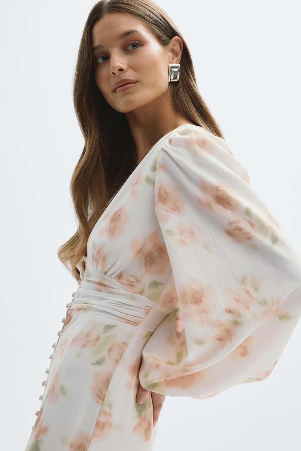 Balloon sleeve dress