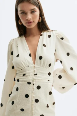 Balloon sleeve dress