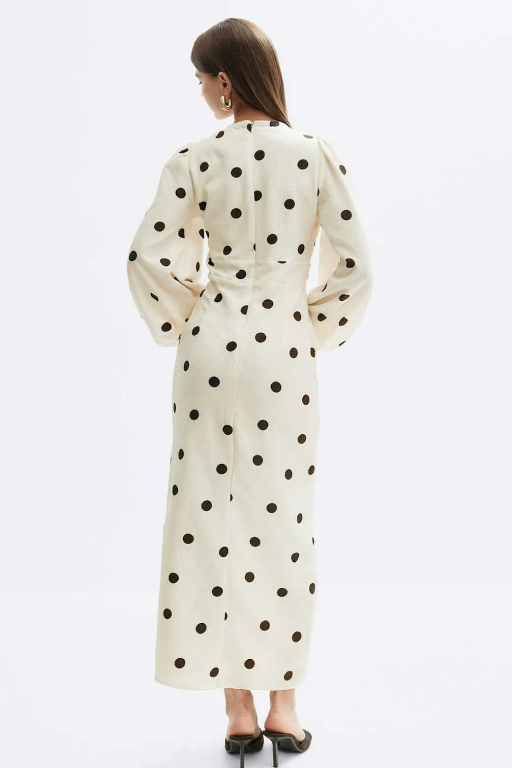 Balloon sleeve dress