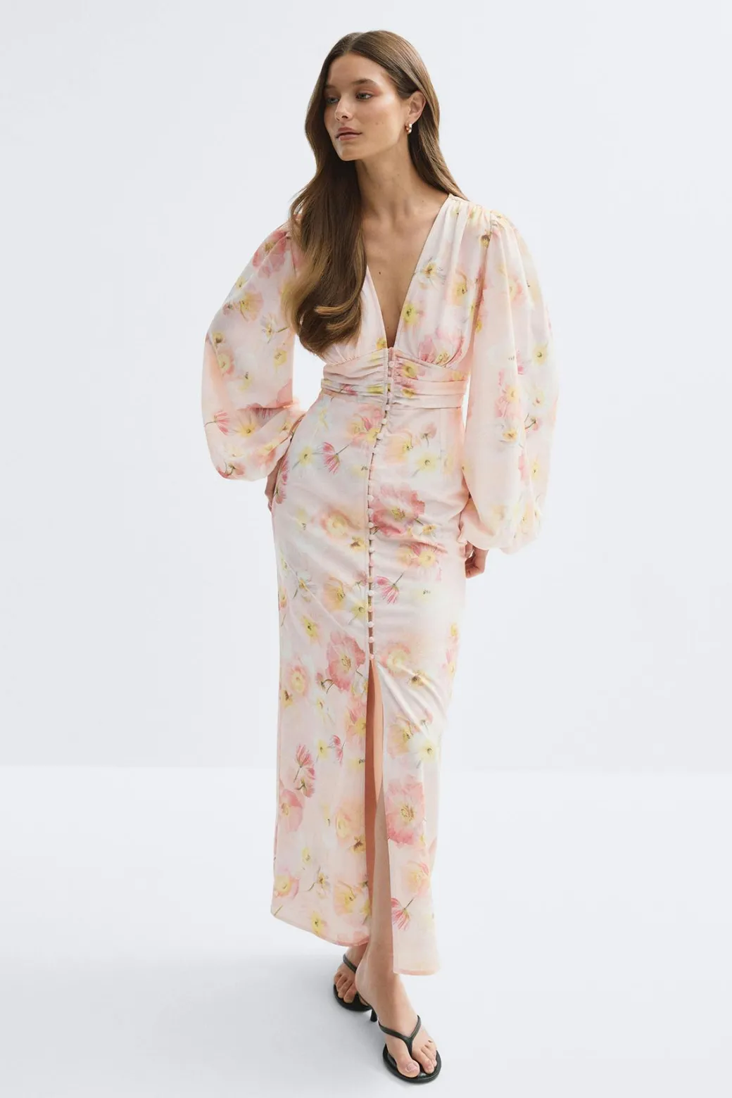 Balloon sleeve dress