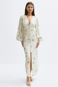 Balloon sleeve dress
