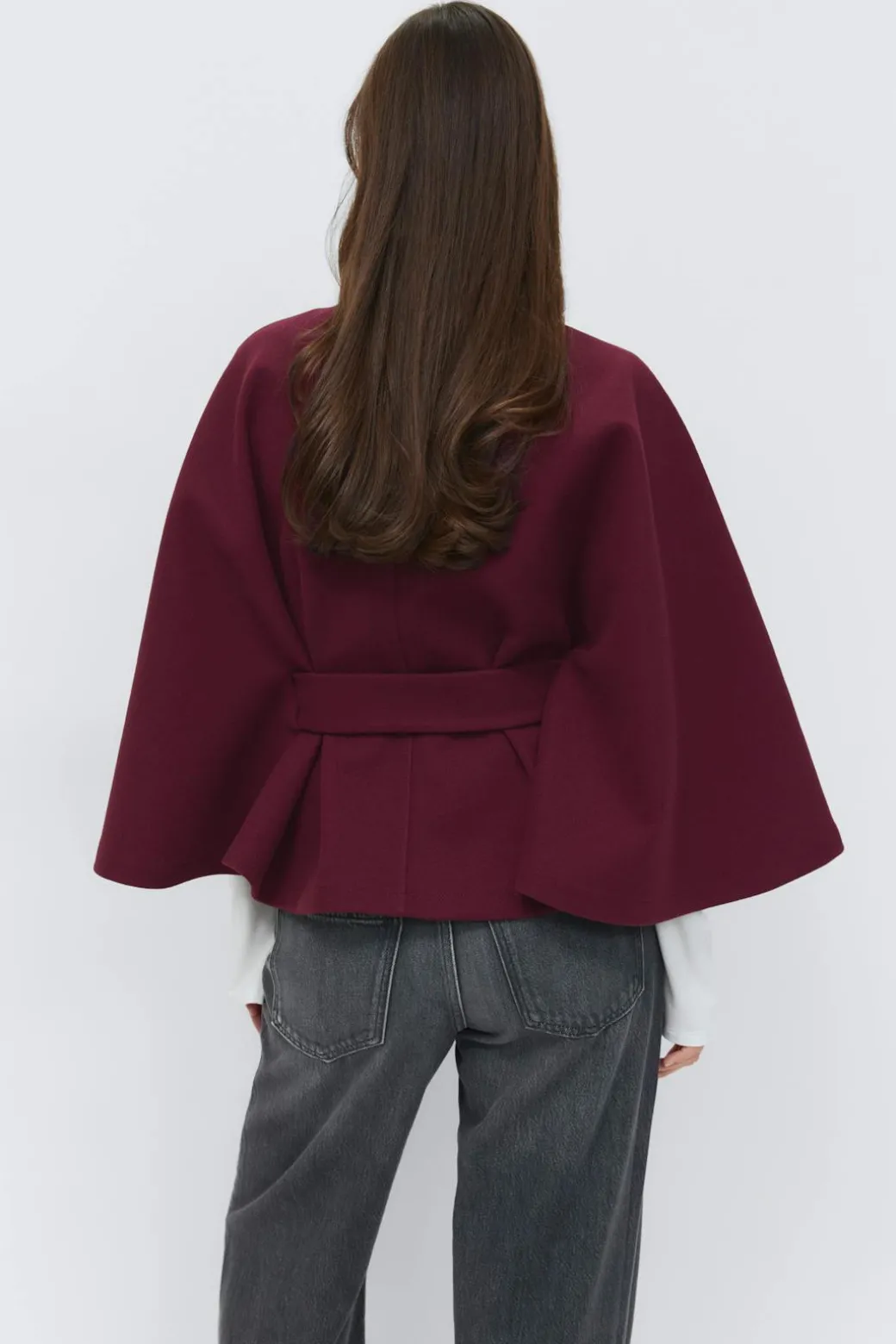 Belt cape jacket