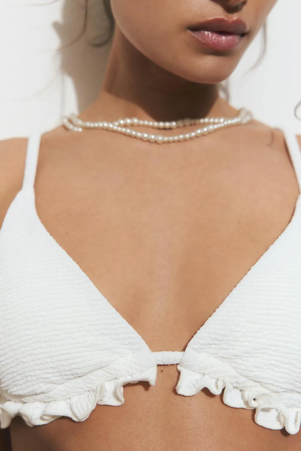 Bikini frill top