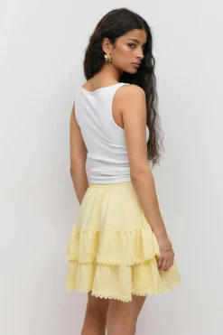 Boho mini skirt