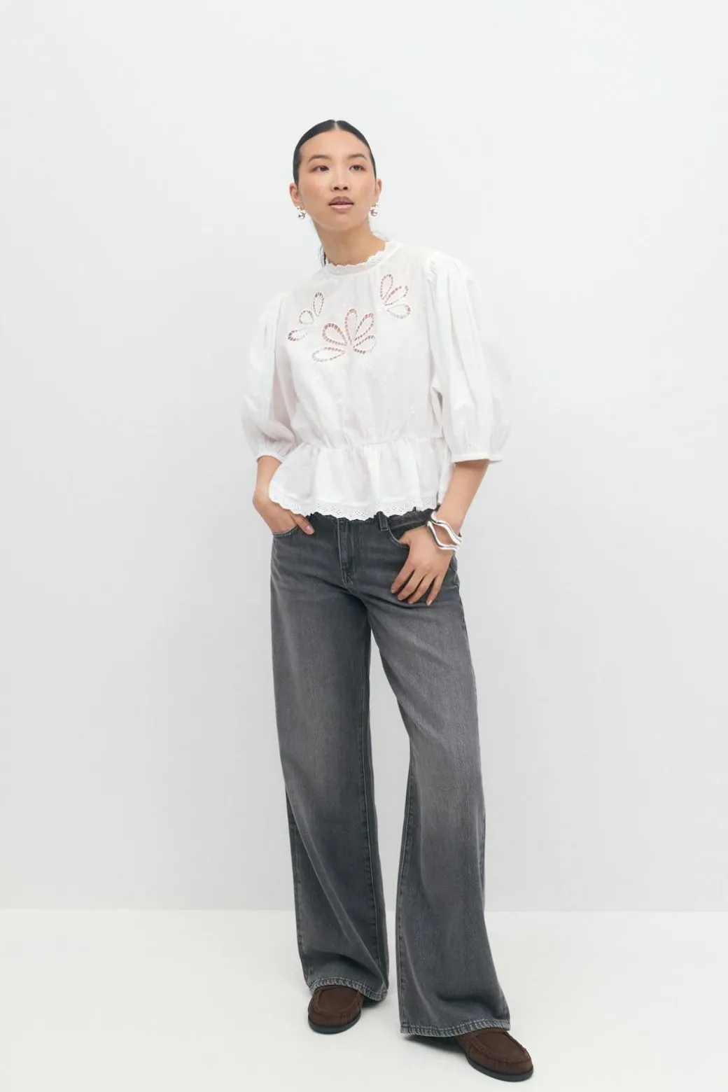 Boho peplum blouse