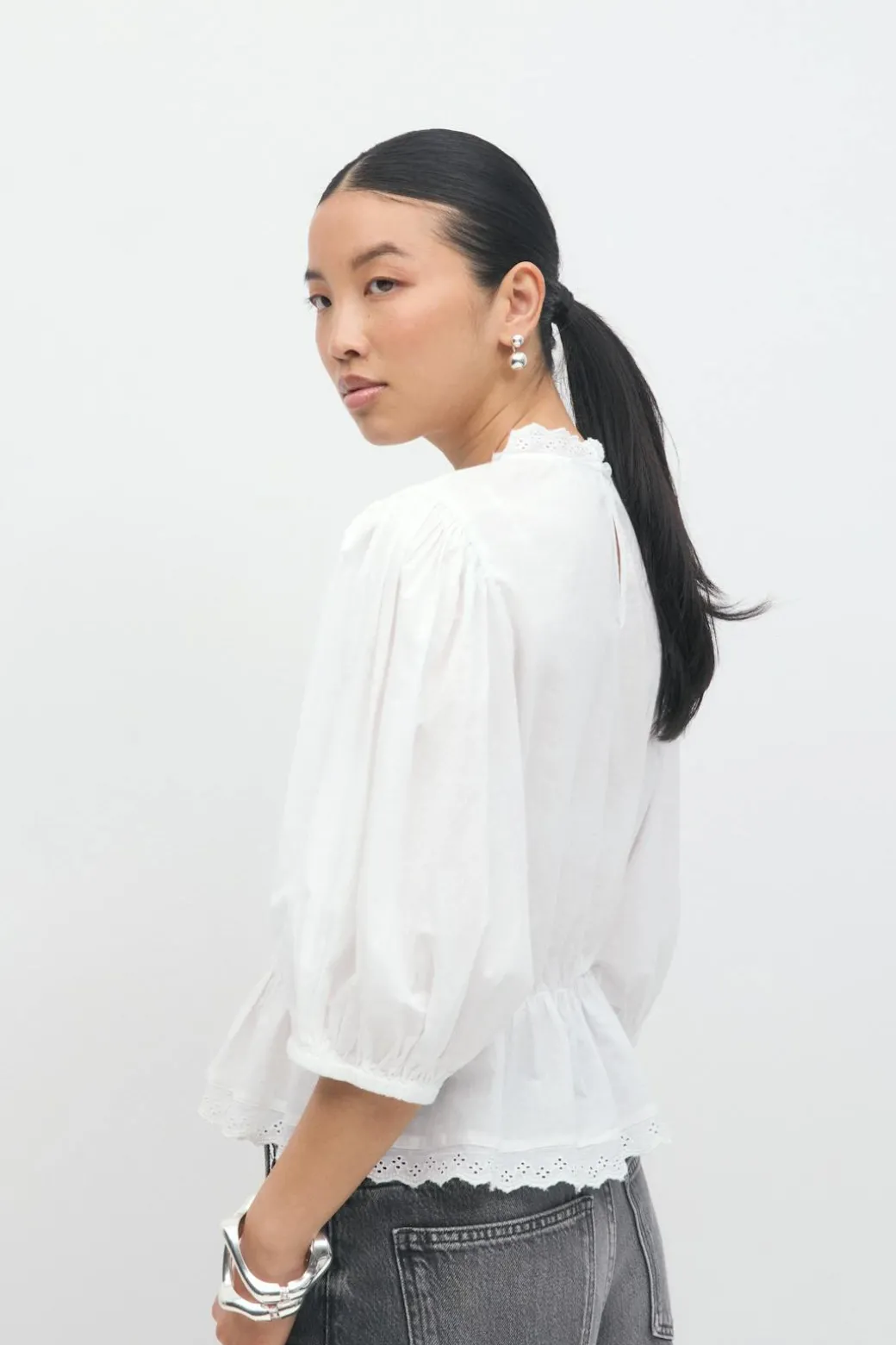 Boho peplum blouse