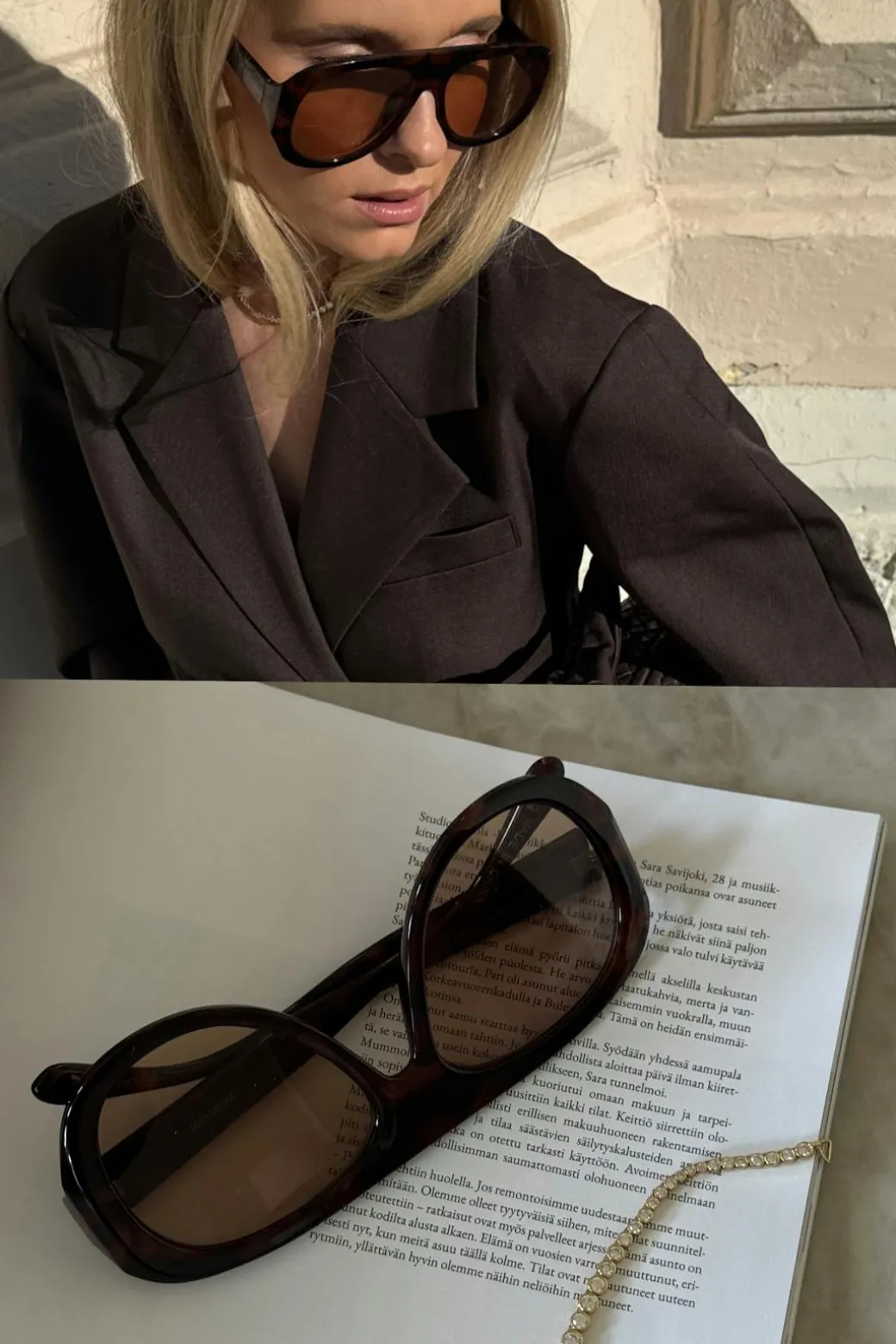 Bold aviator sunglasses