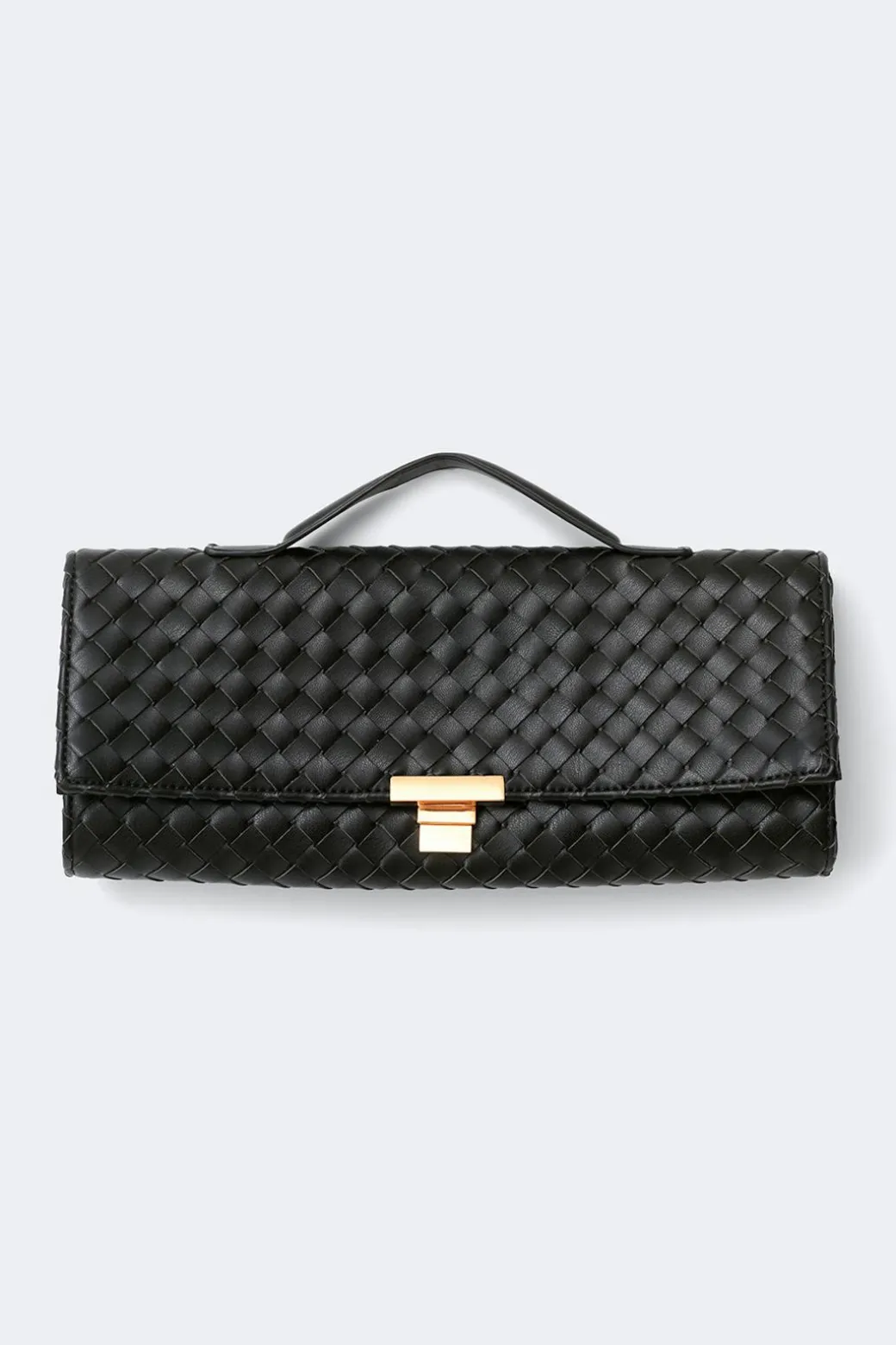 Braided clutch bag