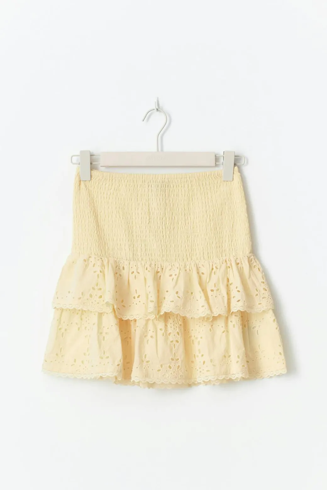 Broderie anglaise mini skirt