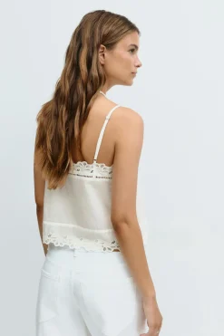 Broderie anglaise singlet