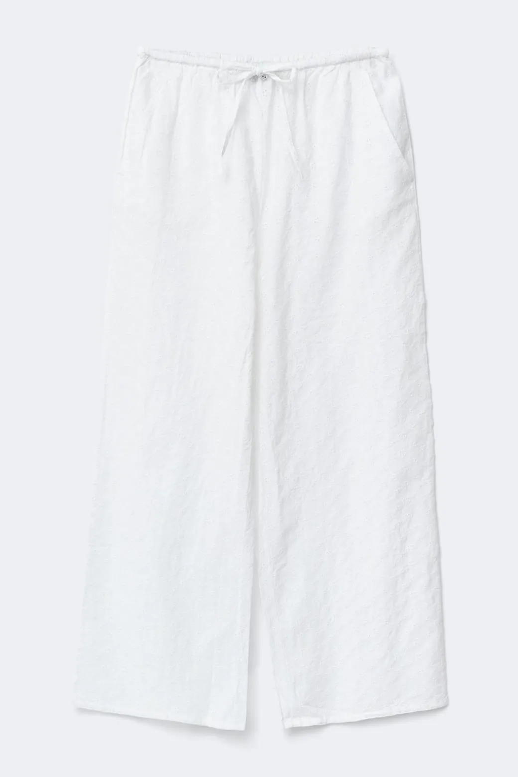 Broderie anglaise trousers