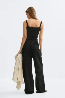 Broderie anglaise trousers