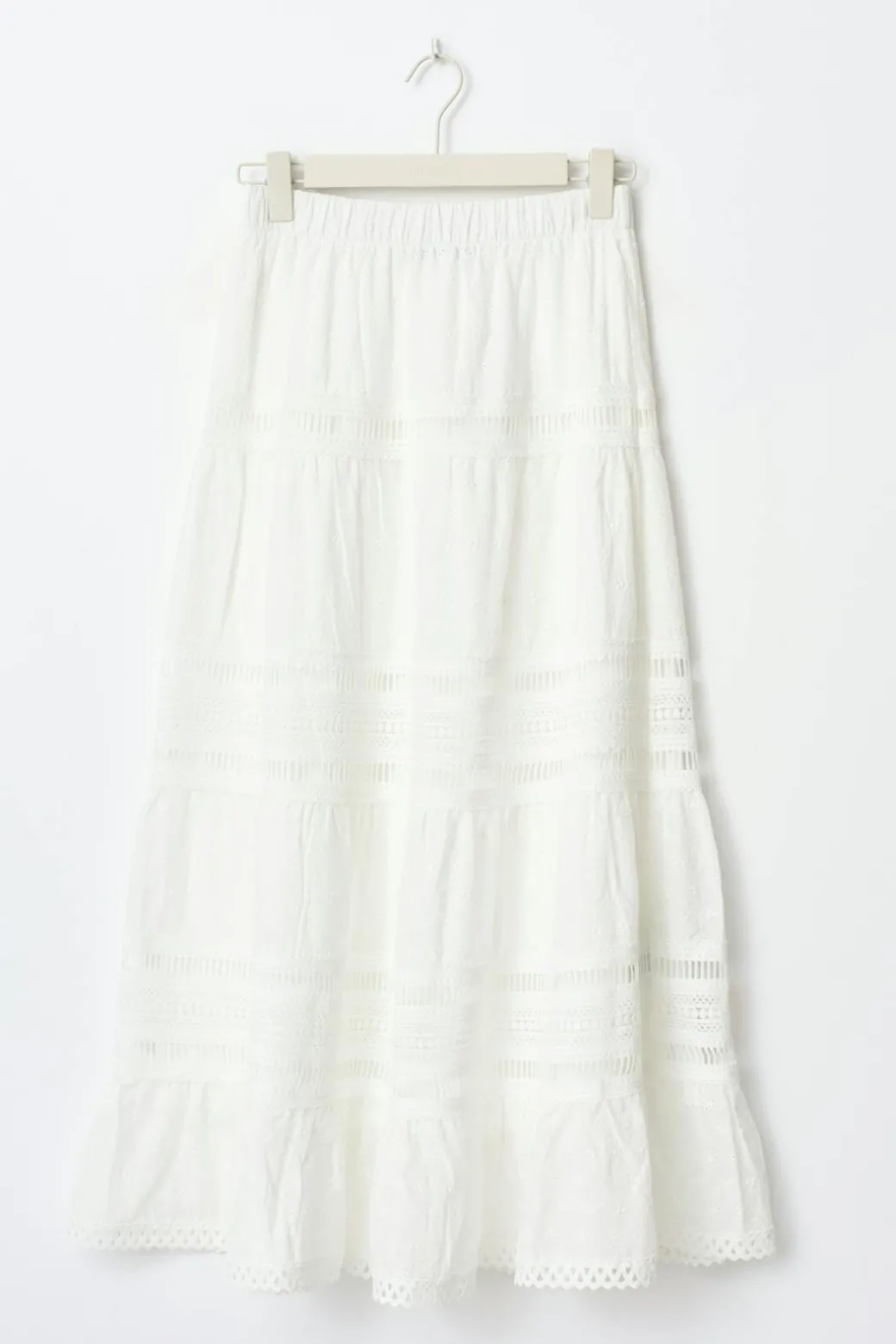 Broderie maxi skirt
