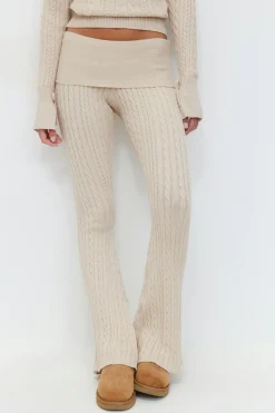 14+ cable knitted pants