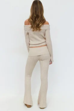 14+ cable knitted pants