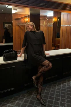 Cape mini dress