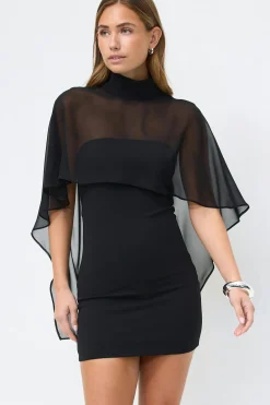 Cape tube dress
