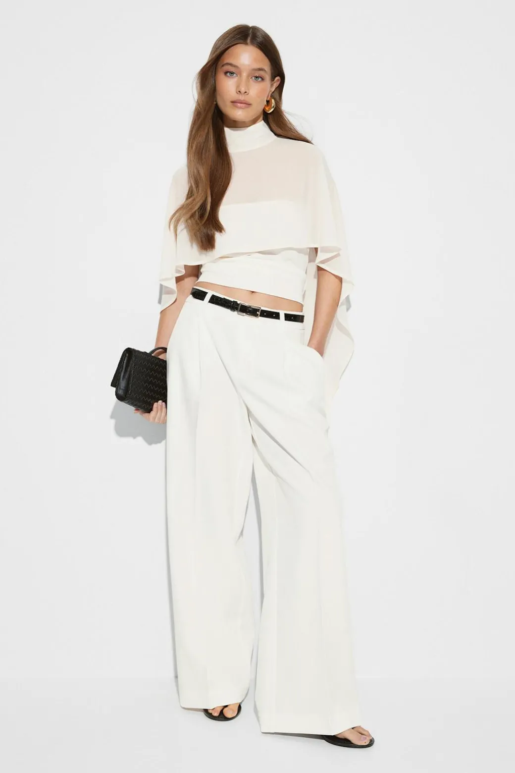 Chiffon cape top