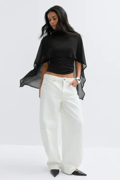 Chiffon cape top