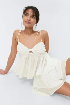 Chiffon loungewear shorts