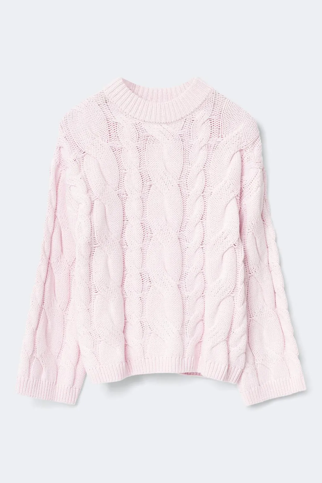 Chunky knitted cable sweater