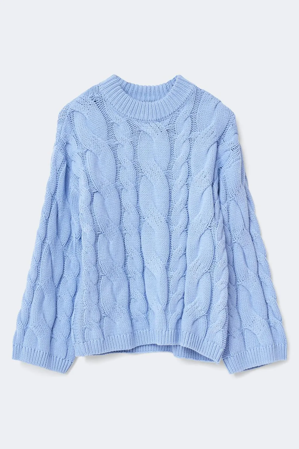 Chunky knitted cable sweater