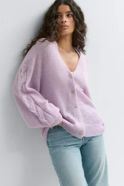 Chunky knitted cardigan