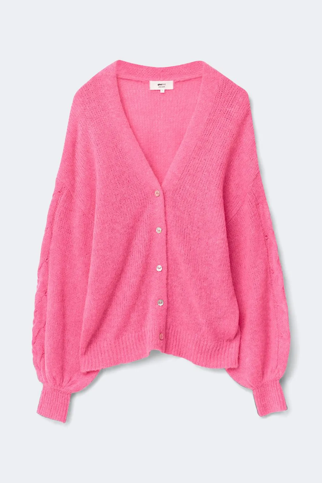 Chunky knitted cardigan