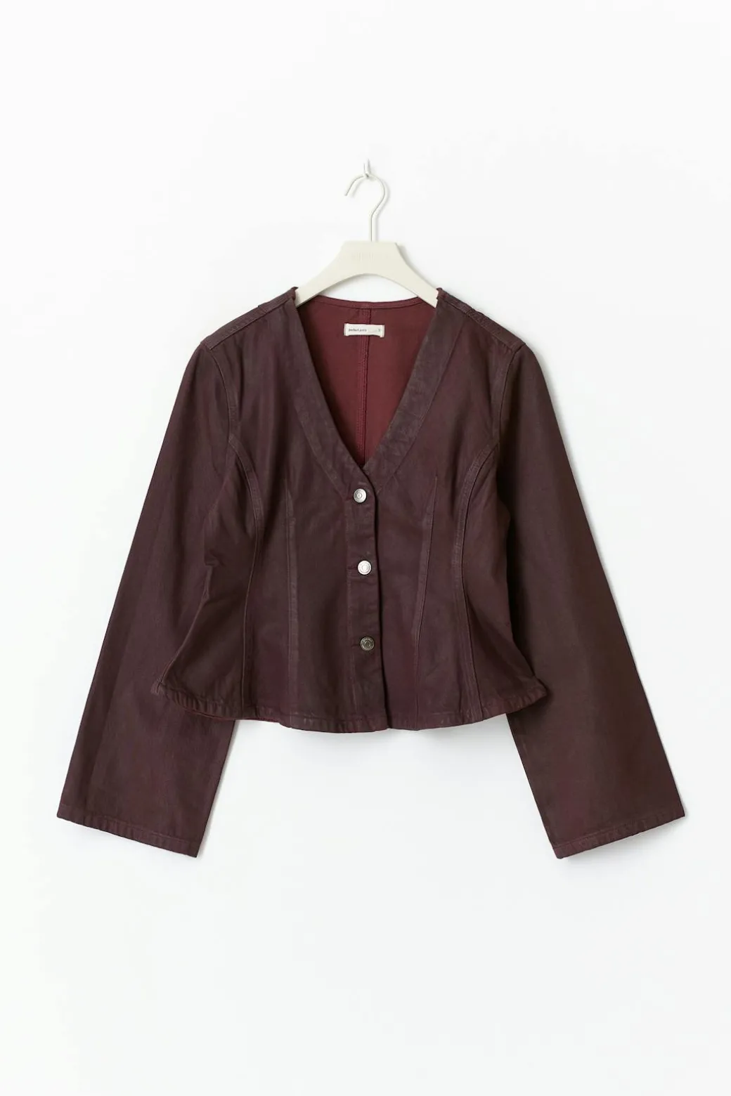 Coated denim jacket