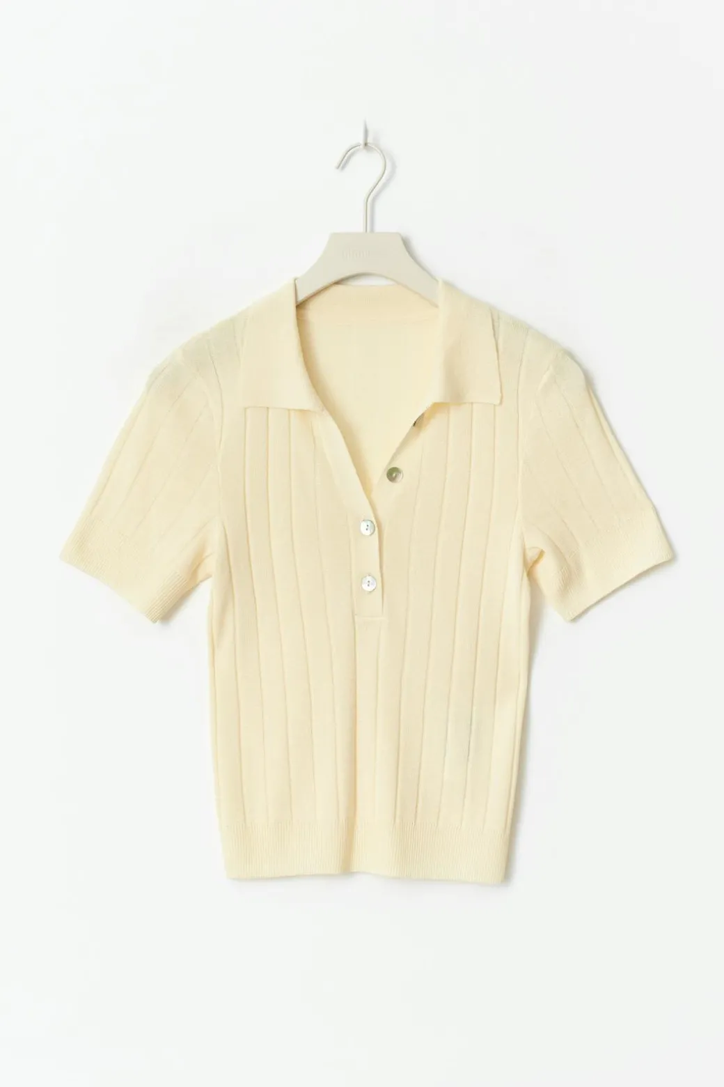 Collar knitted top