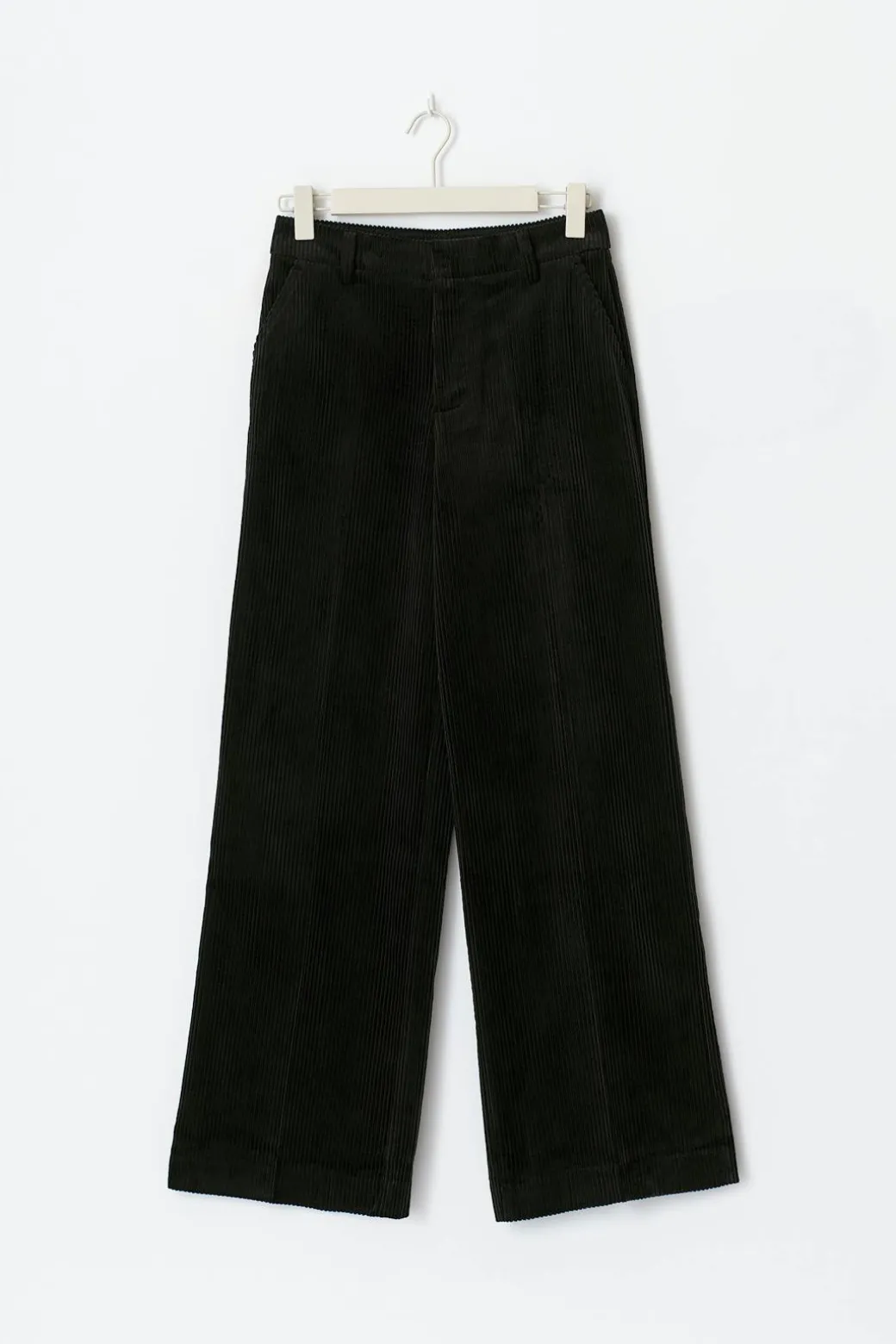 Corduroy high waist trousers