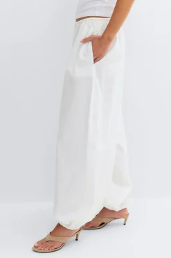 Cotton balloon trousers