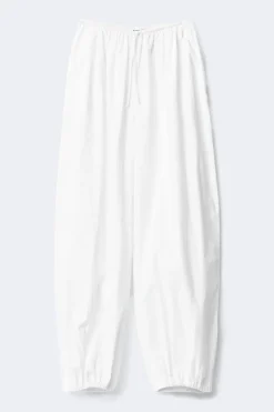 Cotton balloon trousers