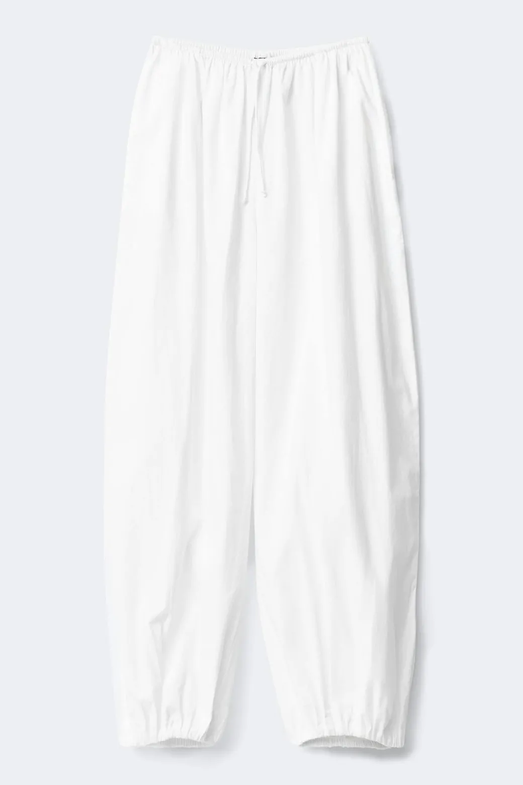 Cotton balloon trousers