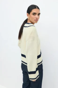 Cotton blend knitted sweater