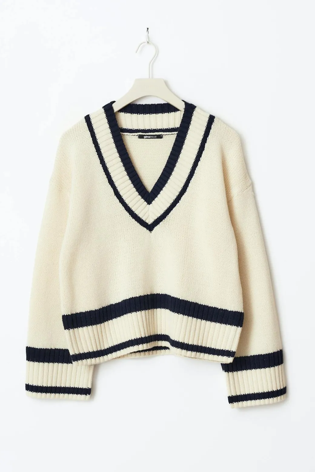 Cotton blend knitted sweater